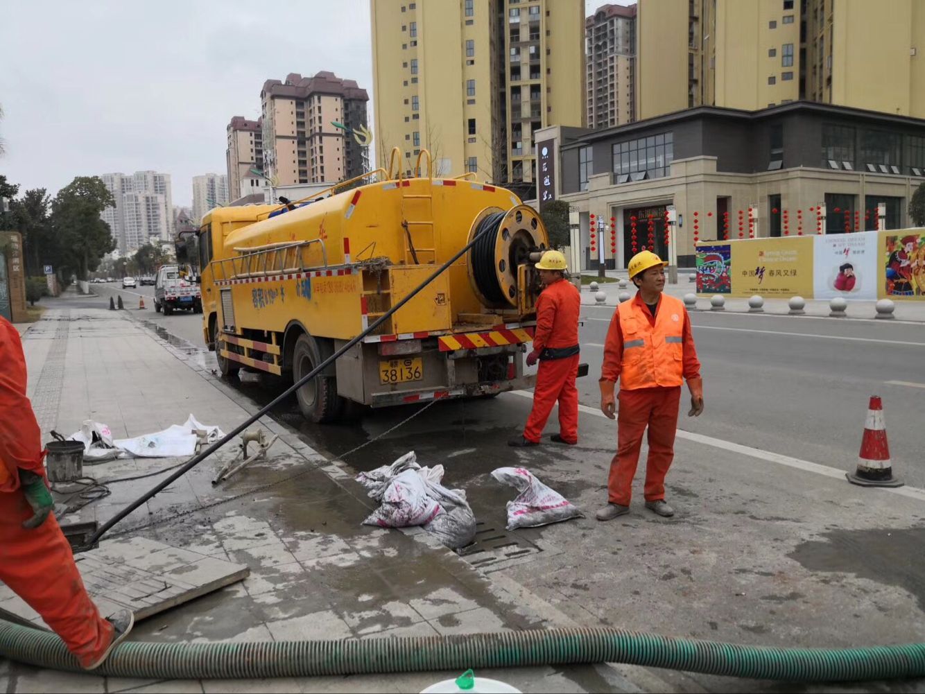 洪泽排污管道清淤-管道清洗